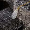 木那白冰羽毛18K吊墜
