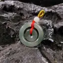 冰油清牛仔藍子母扣吊墜