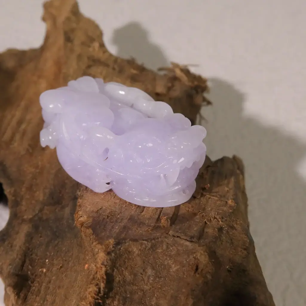 [SA-BJJ-18880] 冰紫羅蘭招財如意貔貅吊墜擺件