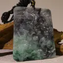 烏雞帶綠一生富裕守護龍牌掛件
