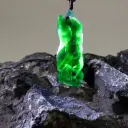 老藍水靈狐隨形掛件