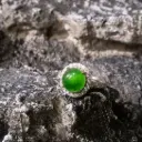正冰綠橢圓蛋面戒指 [危地馬拉翡翠]