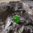 高冰玻綠大圓蛋面戒指 [危地馬拉翡翠]