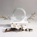 冰晴藍綠灑金正圈56.7mm