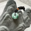 冰飄花翡翠小平安玉扣